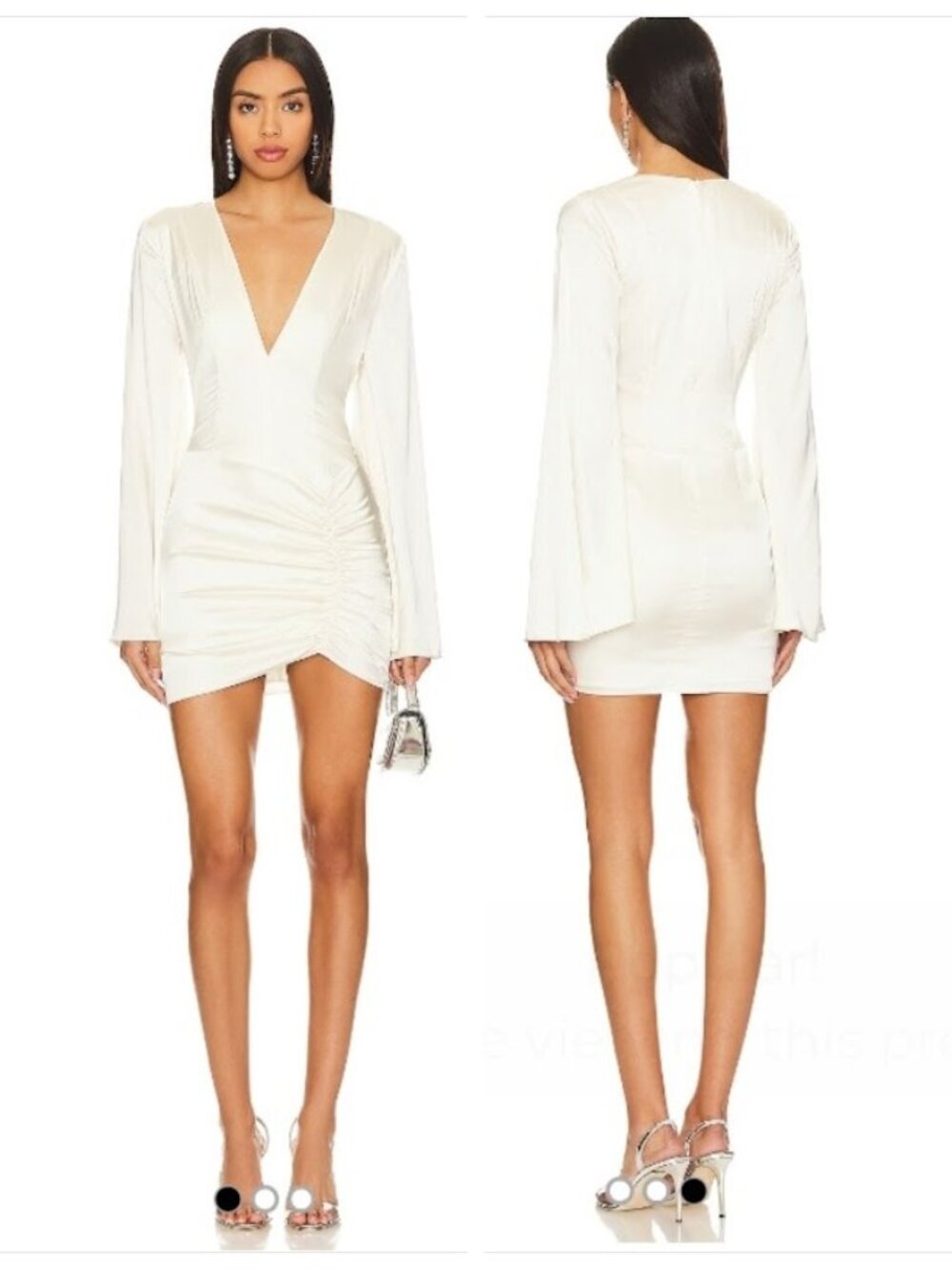 NWOT NBD Vandelia Mini Dress In Ivory Size XS